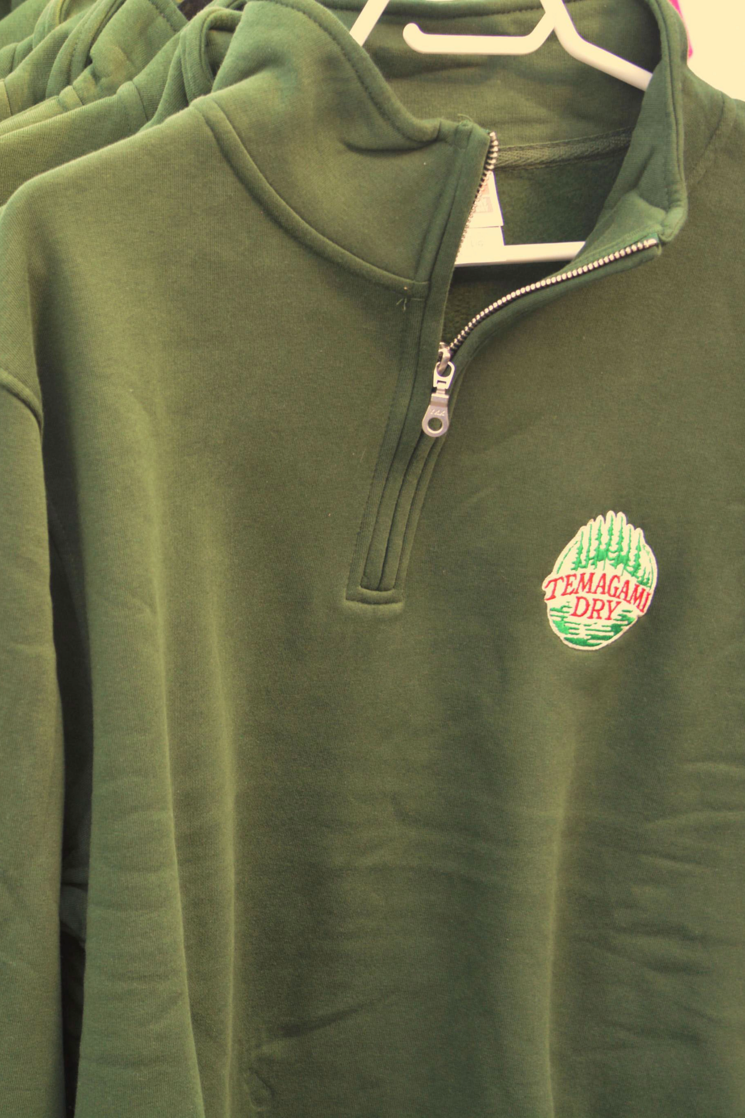 1/4 Zip Sweater - Forest Green