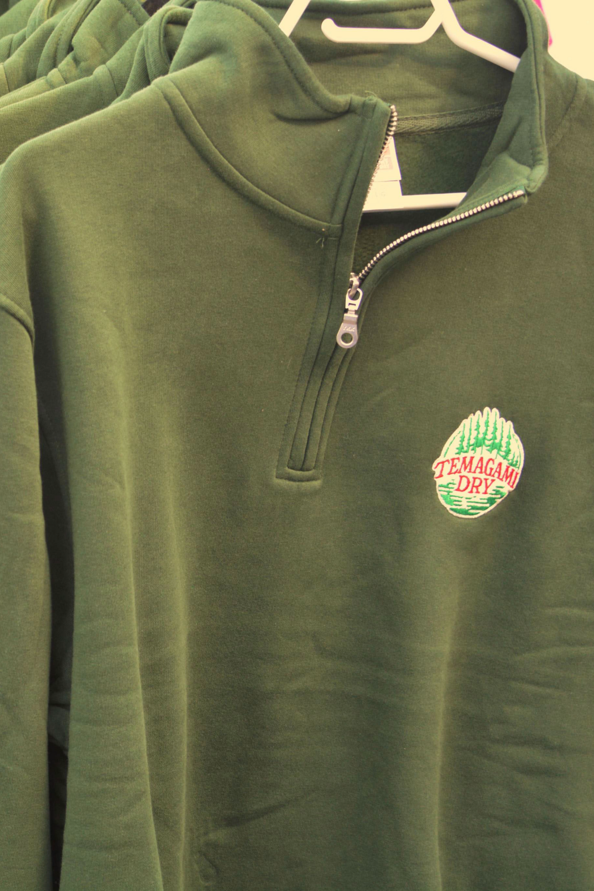 1/4 Zip Sweater - Forest Green